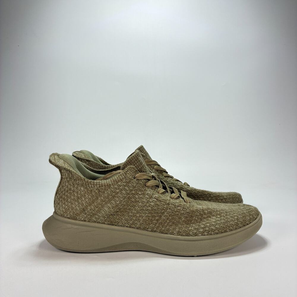 VIVAIA Green Olive Wool Sneakers Comfort Slip On Shoes Men's US 10 EU 42.5